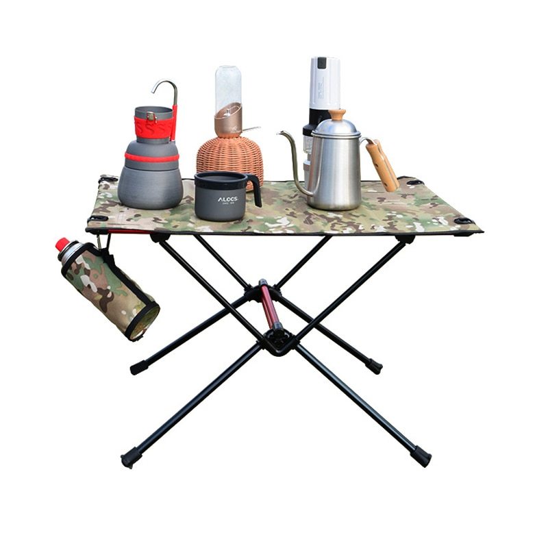 注目のブランド テーブル ピクニック ハイキング 超軽量 折りたたみ式 ポータブル テーブル キャンプ 屋外 グリーン カモフラ ブラウン ブラック その他