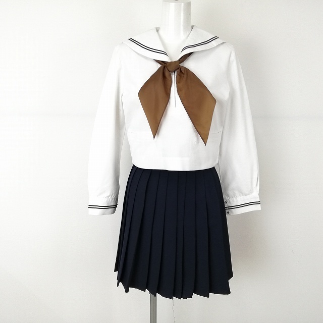 Y)F262 (中古) 山形県 山形西高校 セーラー服 12枚セット /M/L Y)F262 (中古) 山形県 山形西高校 セーラー服 12枚セット /M/L