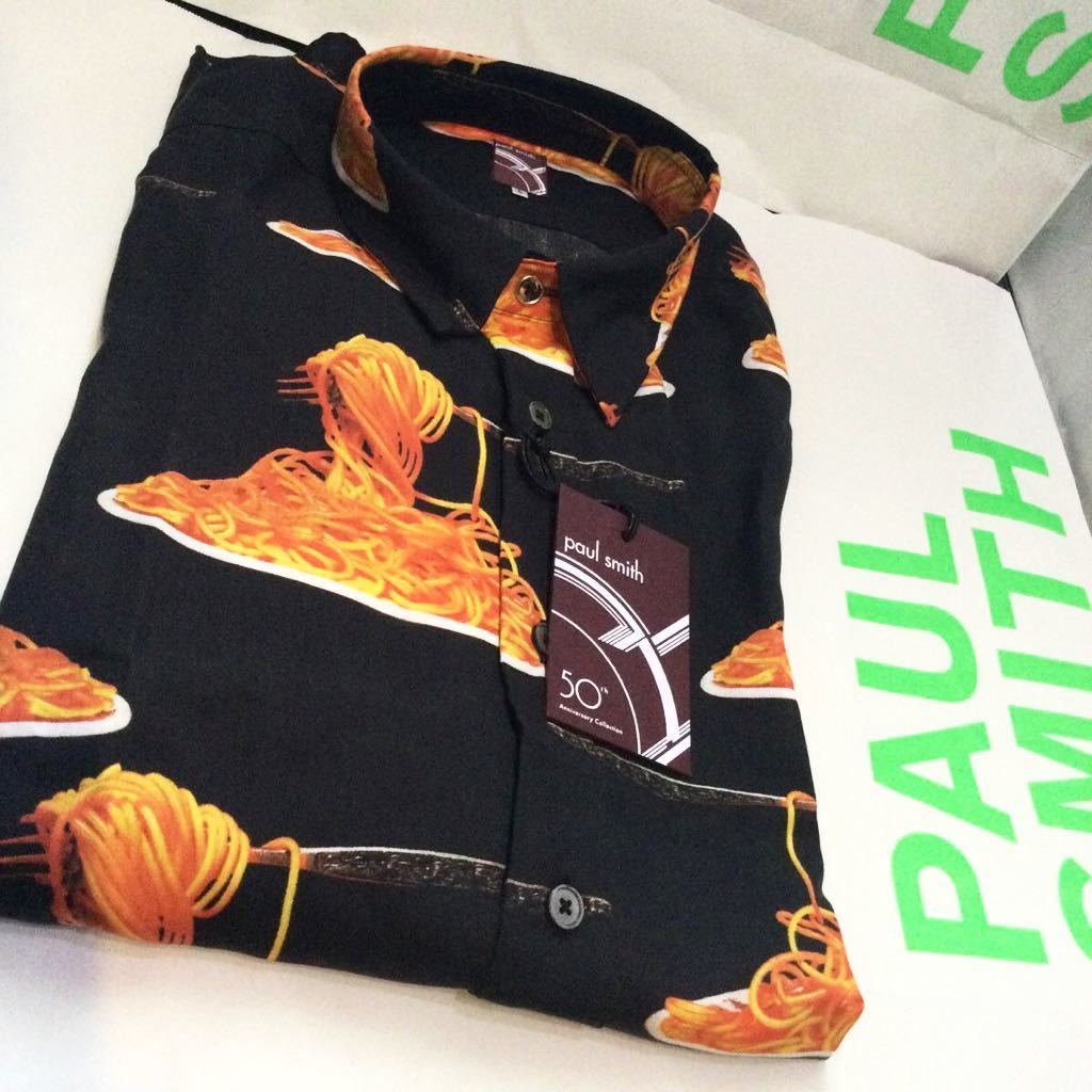 上等 ポールスミス 50周年 Paul Smith サイズM シャツ パスタ