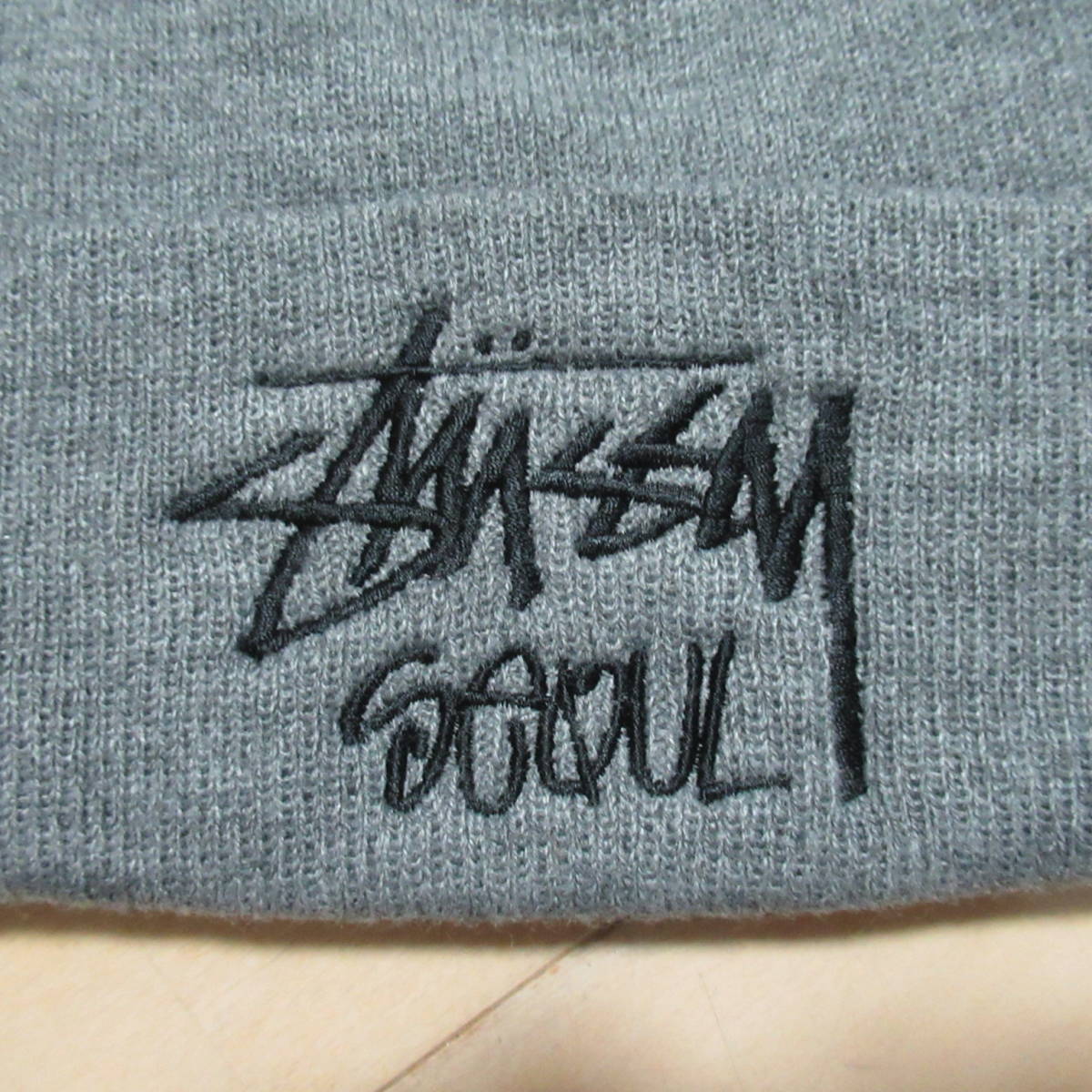 ★即決送込★STUSSY ビーニー ニット帽 ニットキャップ CAP ステューシー キャップ 帽子 seoul ソウル 韓国 army bts 限定_画像3