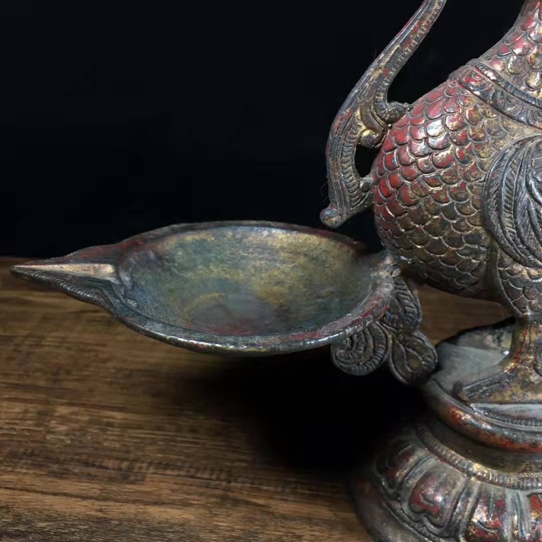 金属工芸 鉄の飾り皿 鉄製 昇龍 445mm アイアン 古美術 骨董品-
