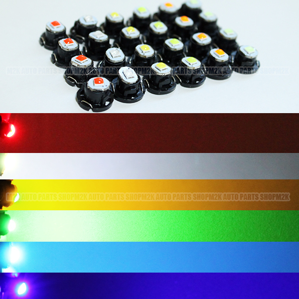 10個 LED T4.2 バルブ ドーム エアコン メーター スイッチ インジゲーター ポジション 照明 球 高輝度 ブルー 青_画像4