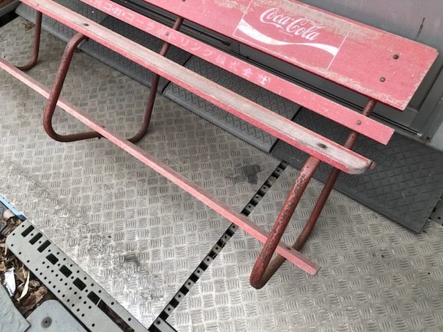 福岡~ DIYベース コカコーラ ベンチ 木製 ウッド 昭和レトロ 福岡~ DIYベース コカコーラ ベンチ 木製 ウッド 昭和レトロ