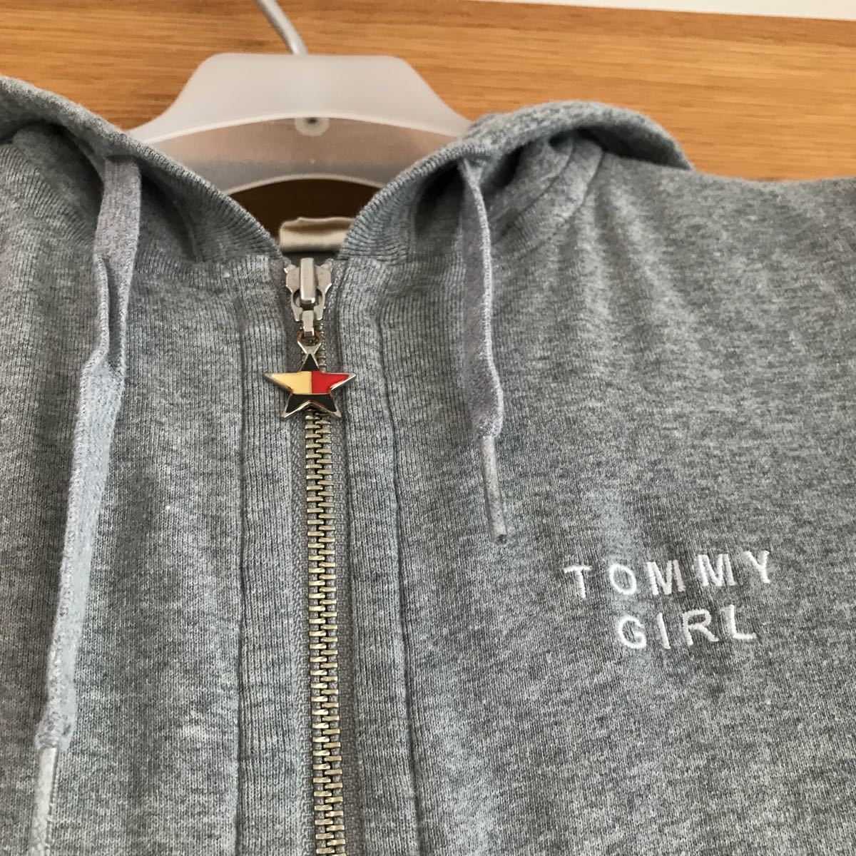 【中古】tommy girl トミーガール　ダブルジップアップパーカー サイズXS_画像3