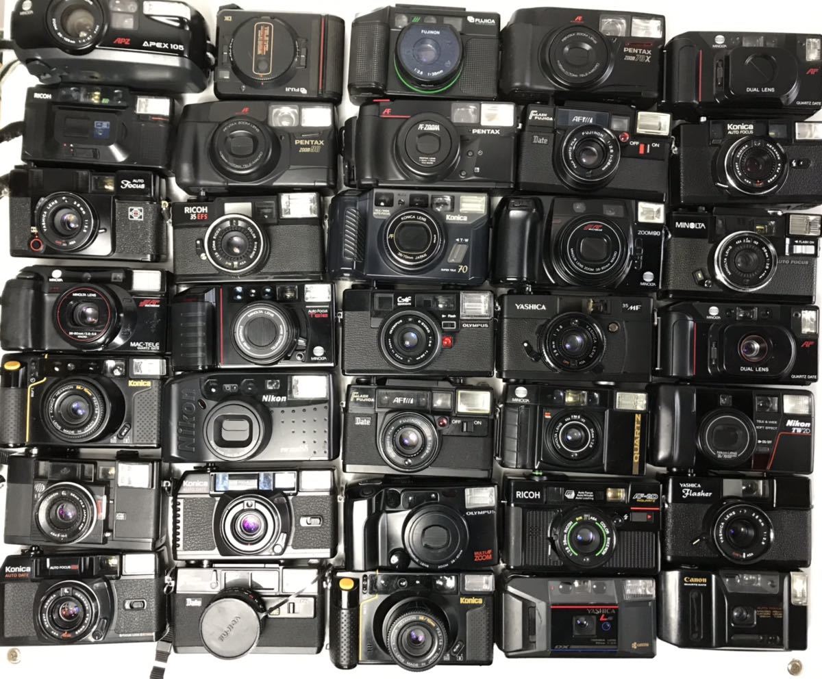 2021超人気 コンパクトカメラ 35台 まとめて フィルムカメラ Canon PENTAX Nikon KONICA MINOLTA