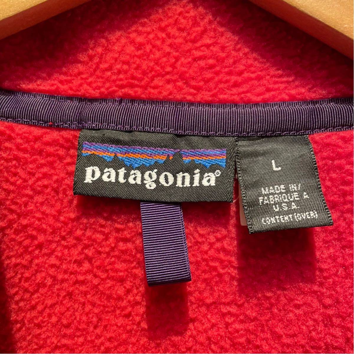 雪なしタグ【サイズ L】90s USA製 Patagonia スナップT フリース