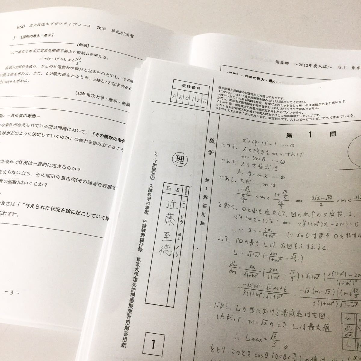 鉄緑会 入試数学の掌握著者による数学単元別演習 東大京大阪 鉄緑会 入試数学の掌握著者による数学単元別演習 東大京大阪