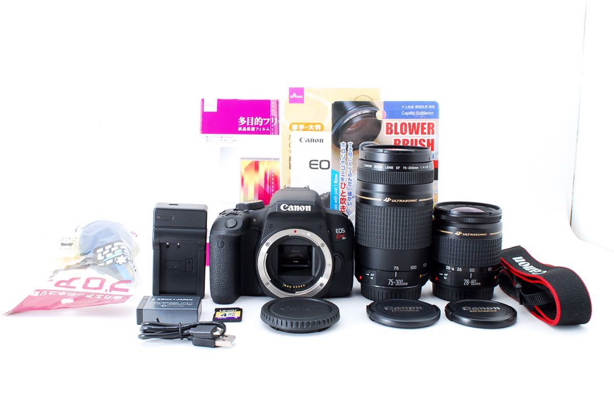 美品 Canon EOS Kiss X9i 標準&望遠ダブルレンズセットCanon EF 28-80