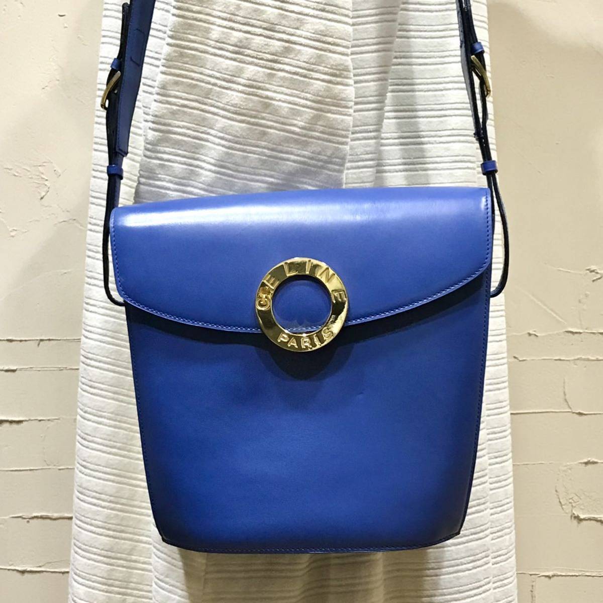 激レア 良品 希少カラー 90'S OLD CELINE ショルダーバッグ サークル