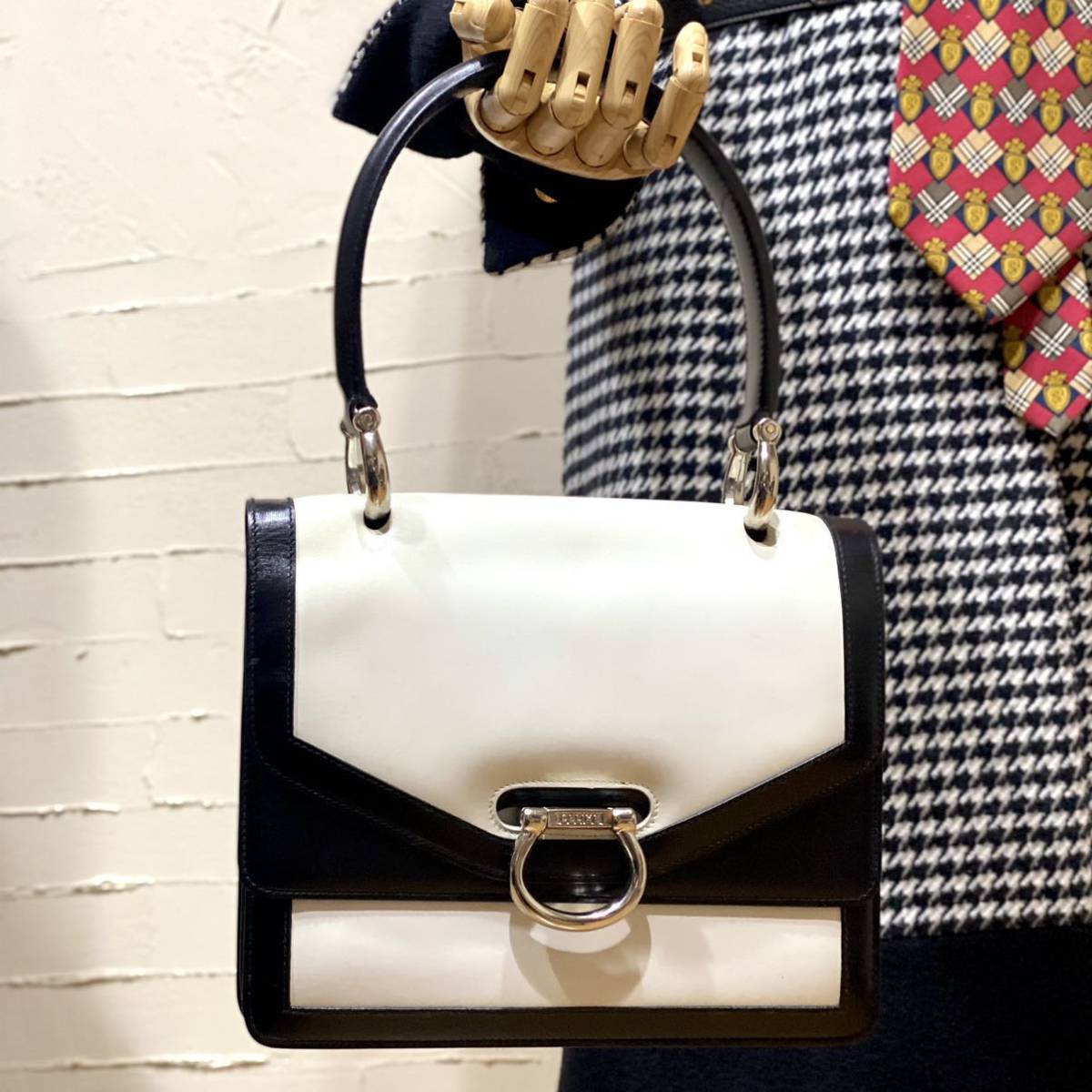 激レア 希少 VINTAGE OLD CELINE バイカラー ダブルフラップ 激レア 希少 VINTAGE OLD CELINE バイカラー ダブルフラップ