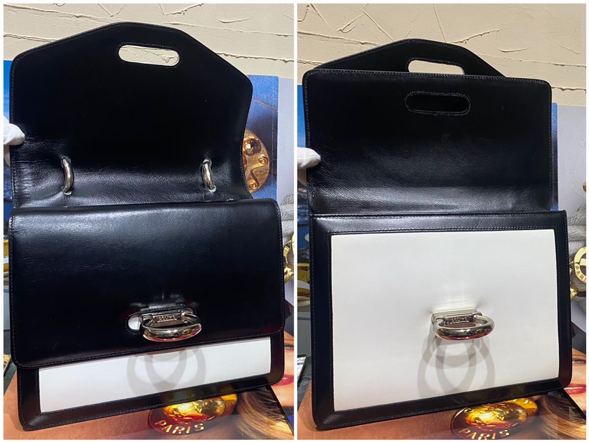 激レア 希少 VINTAGE OLD CELINE バイカラー ダブルフラップ 激レア 希少 VINTAGE OLD CELINE バイカラー ダブルフラップ