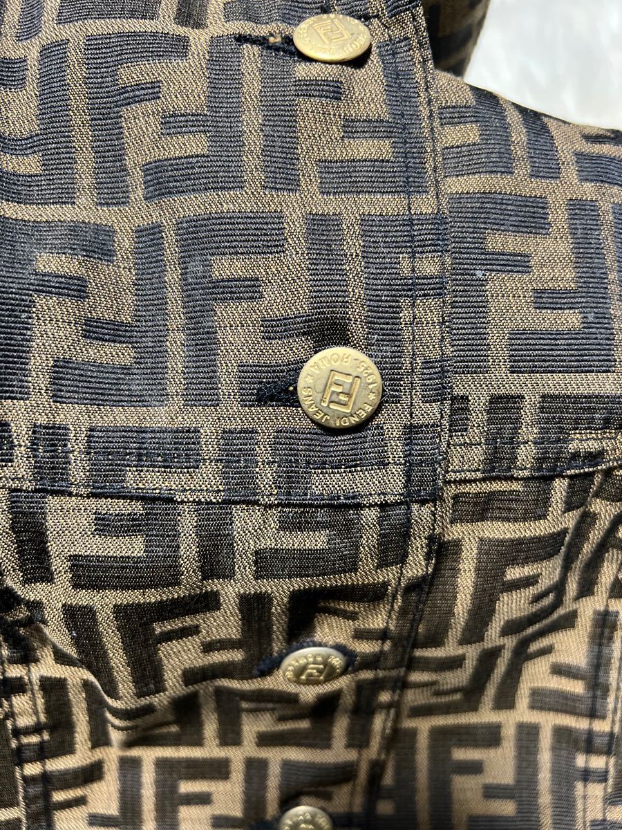 ✨最高ランク✨N査定》【FENDI 】ヴィンテージ ズッカ FF 総柄 ベスト