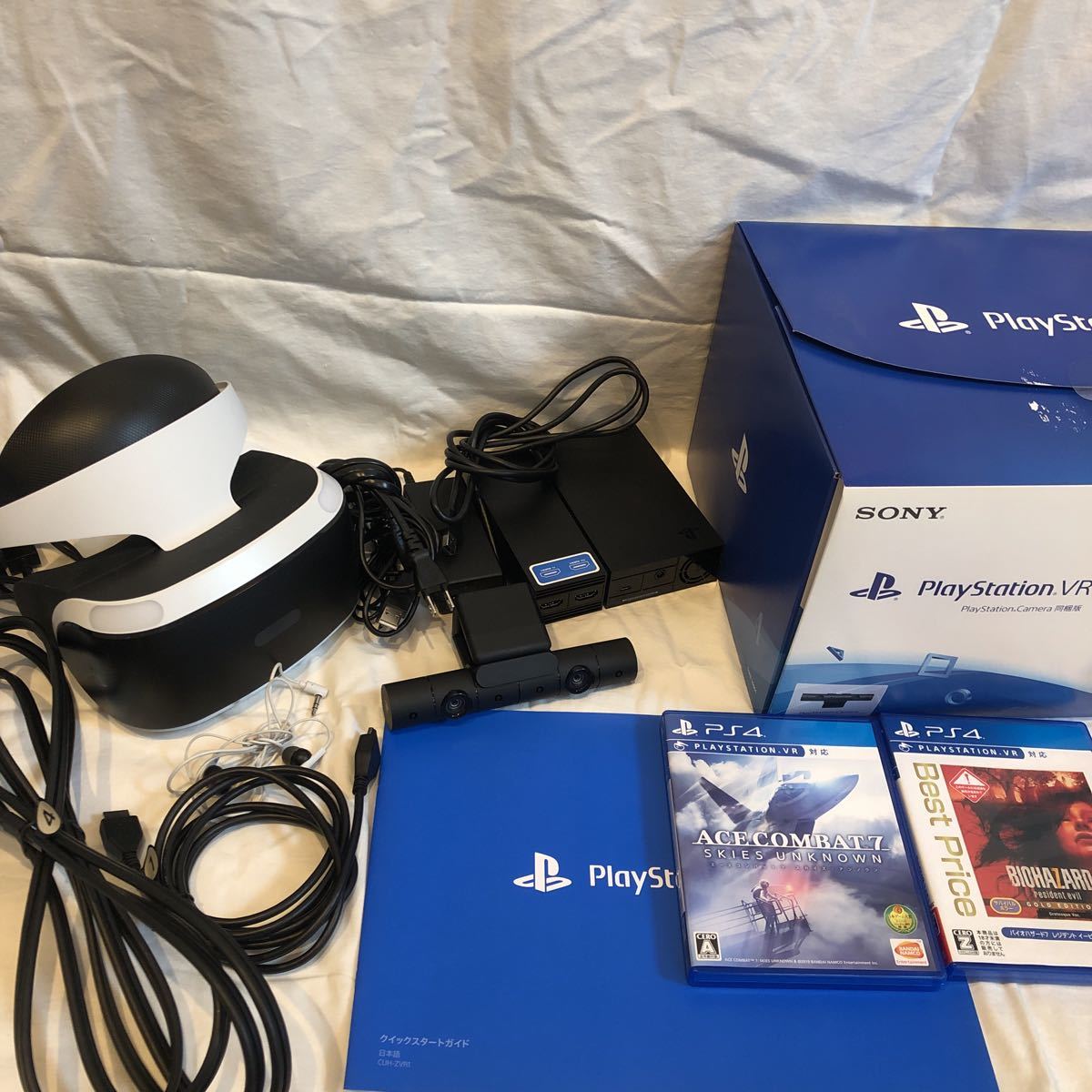 PlayStation VR プレイステーションVR 中古品ソフト2本付き detalles