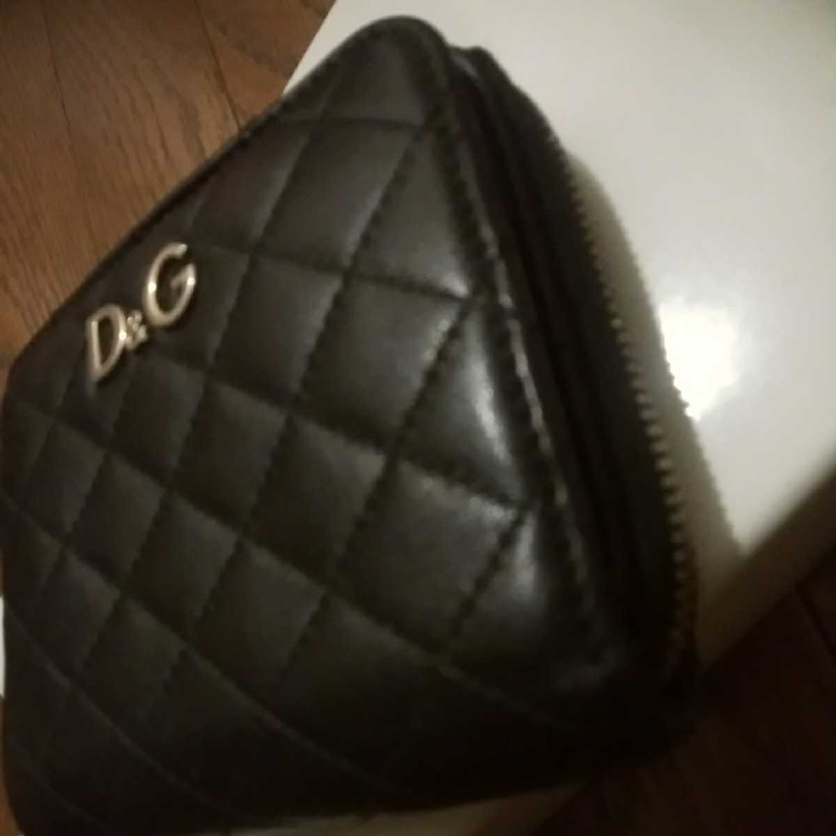 美品 DOLCE&GABBANAドルチェ&ガッバーナD&Gラウンドファスナー二