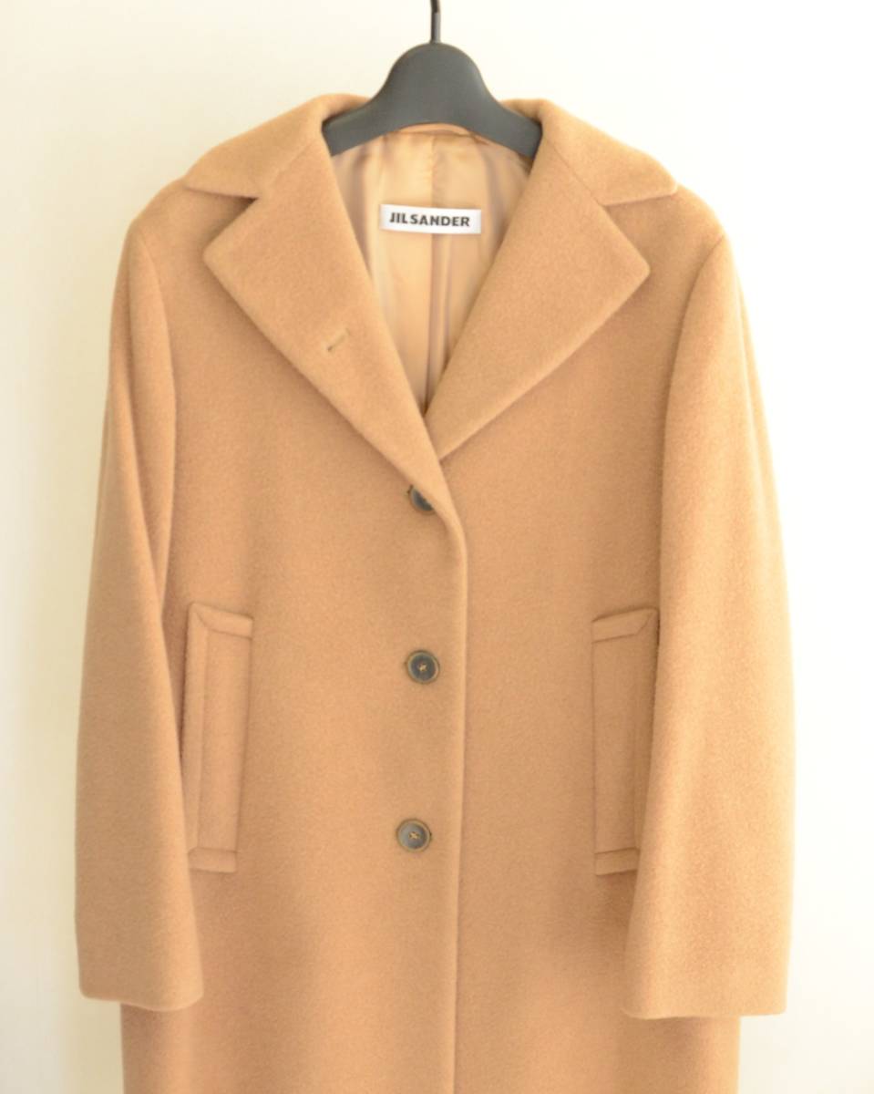 ジルサンダー JIL SANDER キャメルウール チェスターコート size 40