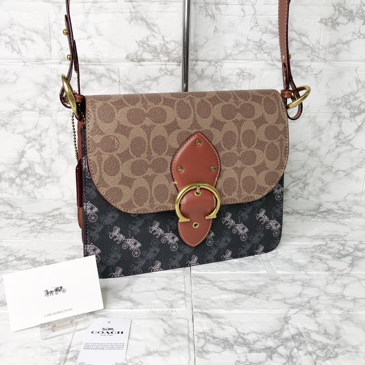 新品・未使用】COACH ハンドバッグ ショルダーバッグ 馬車