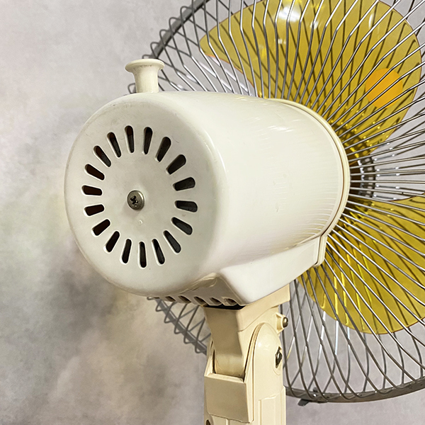  rare rare operation goods superior article that time thing National National electric fan yellow yellow color height angle adjustment Showa Retro Vintage fan Matsushita electro- vessel Sapporo 