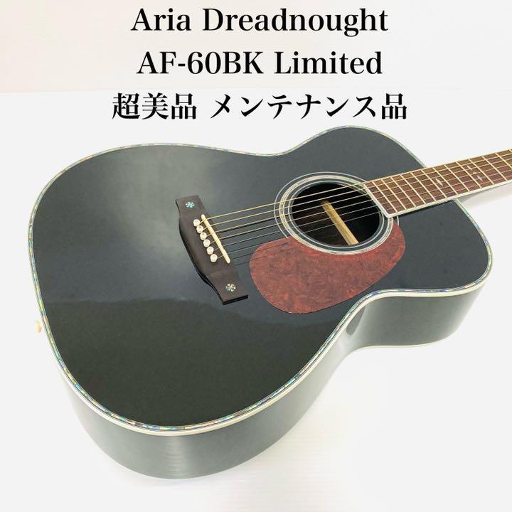 流行に  [超美品]Aria Dreadnought アリア ドレッドノート AF-60BK Limited アリア
