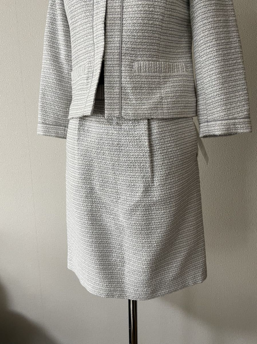  tag equipped unused tweed setup suit no color gray SWEET small go in . type go in . type graduation ceremony .. type formal 09fe