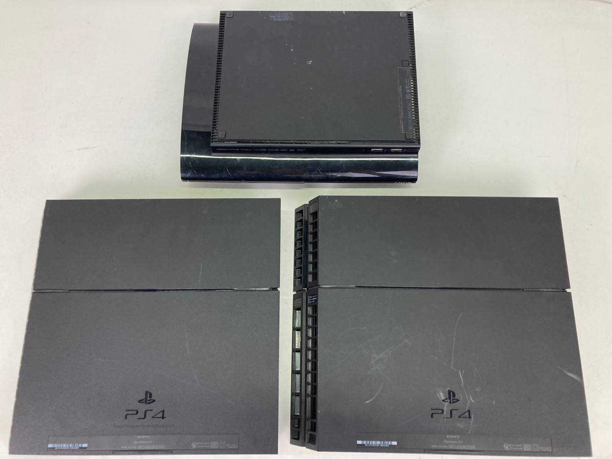 01y3320【1円~】ジャンクゲームハード PS4&PS3 本体 3台まとめセット
