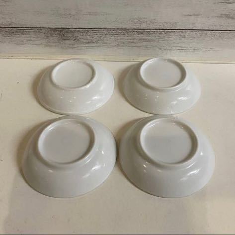 醤油皿 小皿 豆皿 薬味皿 白 4枚セット 和食器 飲食店などに 白い食器の画像3