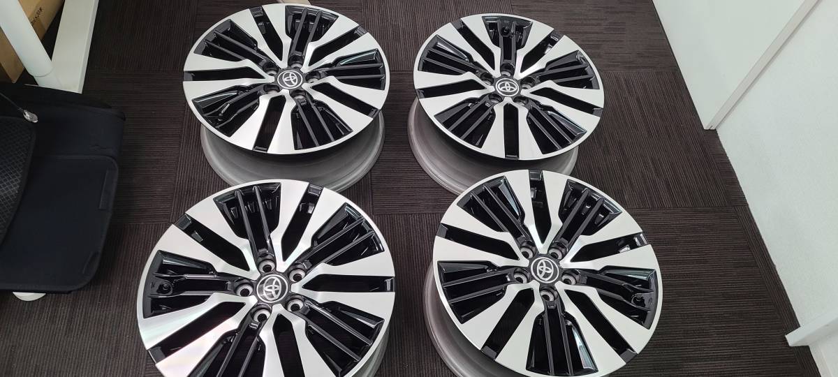 新車外し品 ホイールのみ】30アルファード ヴェルファイア 後期 純正18