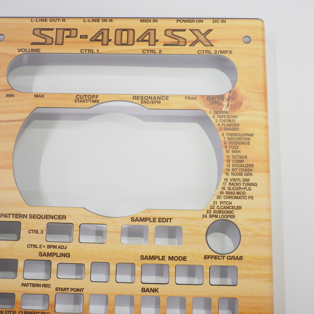  Roland SP-404SX custom s gold wood grain wood sampler skin seal sticker Roland SP-404