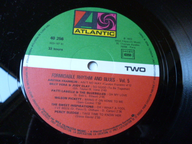 VA - Formidable Rhythm And Blues 名盤 R&Bコンピ Aretha Franklin / Wilson Pickett / Patti Labelle / Sweet Inspirations 収録_画像4