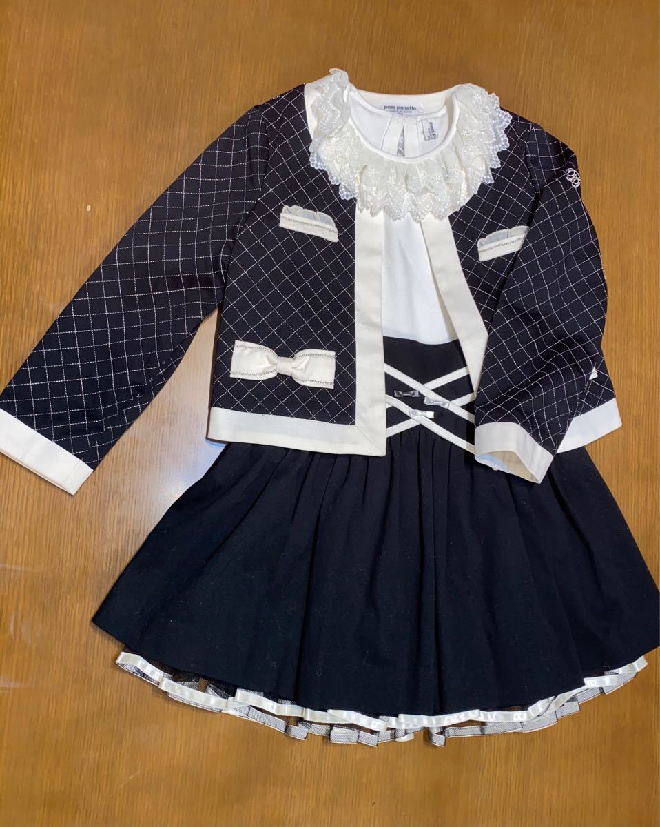 ポンポネットの3点スーツ。入学式、お祝い、パーティー、普段着と活躍 売れ筋オススメ ゼニア トロフェオ ジャケット ベルベスト イザイア デペトリロ テーラードジャケット