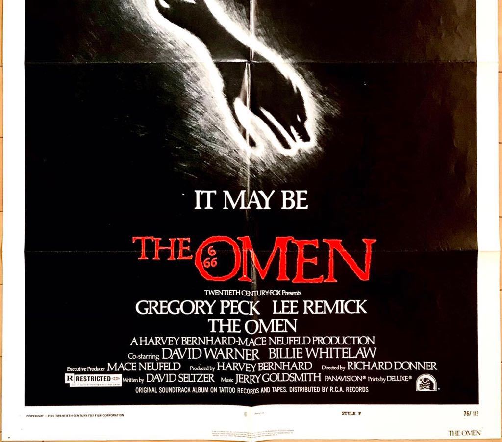 オリジナルポスター オーメン Us版1sh 1976年初公開 Style F版 グレゴリー ペック リー レミック リチャード ドナー ダミアン 映画 売買されたオークション情報 Yahooの商品情報をアーカイブ公開 オークファン Aucfan Com オリジナルポスター オーメン Us版1sh 1976年初公開 Style F版 グレゴリー ペック リー レミック リチャード ドナー ダミアン 映画 売買されたオークション情報 Yahooの商品情報をアーカイブ公開 オークファン Aucfan Com