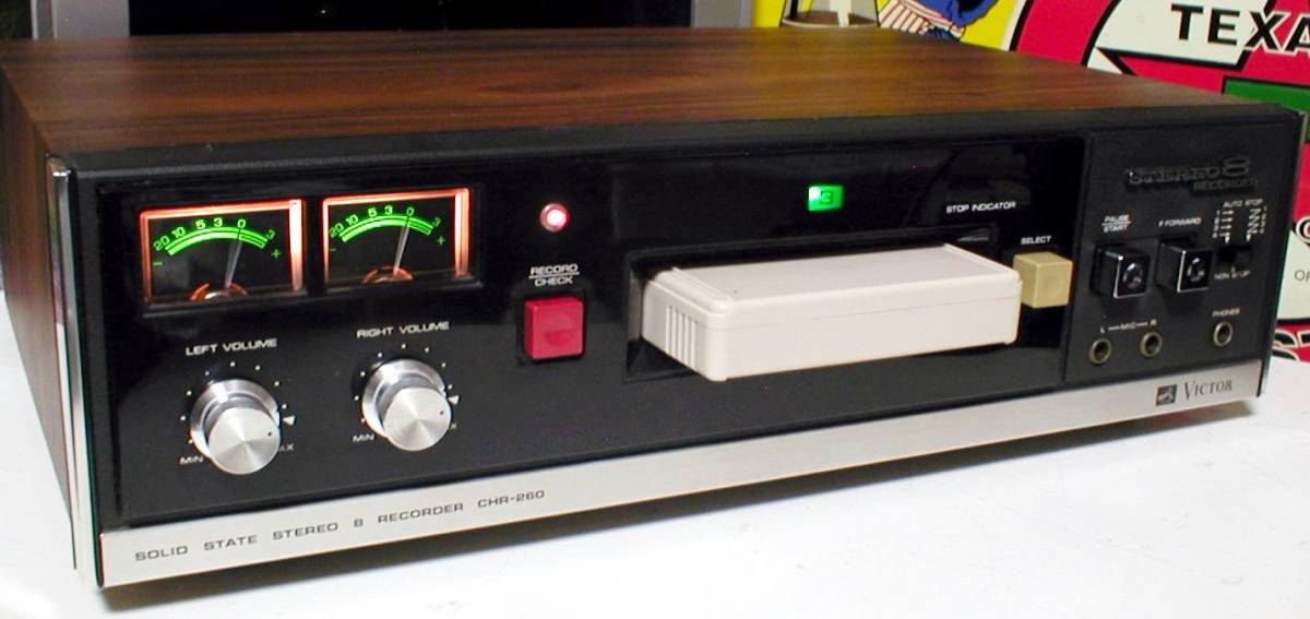 Victor CHR-260 8Track Stereo Cartridge Tape Deck 再生も録音もOK！ ビクター 8トラック テープ  デッキ