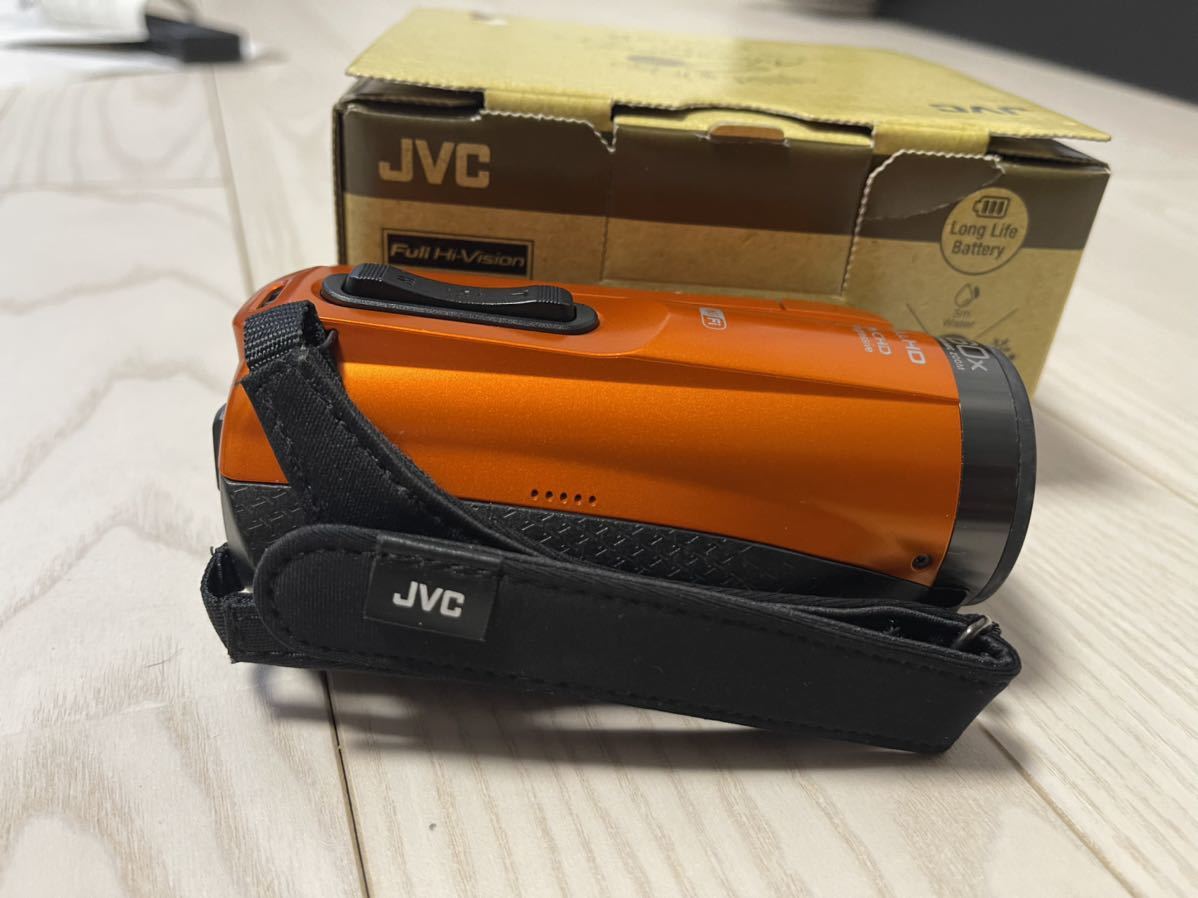新品 JVCケンウッド ハイビジョンメモリームービー サンライズオレンジ