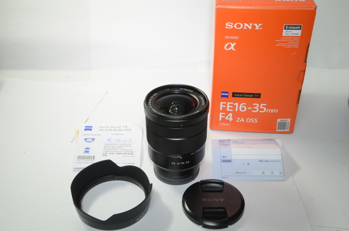 レンズ SONY FE 16-35mm F4 ZA OSS SEL1635Z Eマウント ソニー [管YM602] 