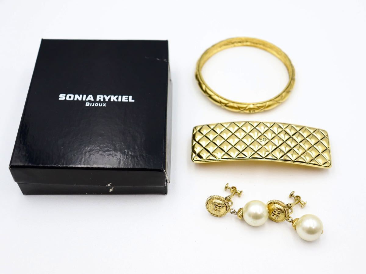 3点まとめ】箱付き ソニアリキエル バングル バレッタSONIA RYKIEL