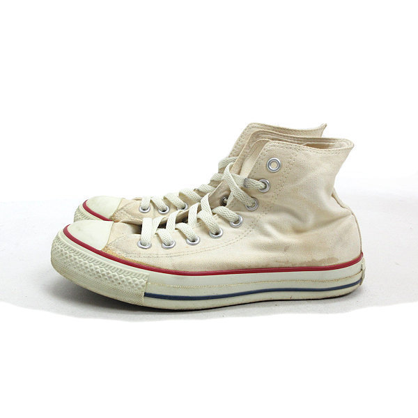 Y ■ [25 см] Converse/Converse AllStar Hi Canvas Кроссы ■ Кремовые мужчины/23 [Используются]