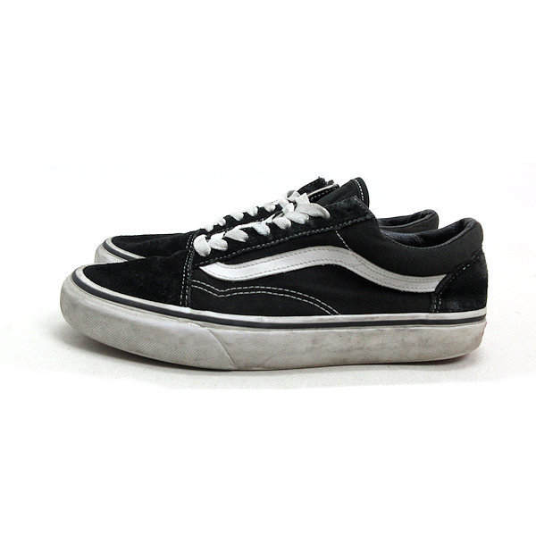 k■【24.5cm】バンズ/VANS オールドスクール OLD SKOOL スエードスニーカー/黒/LADIES■60【中古】_画像1