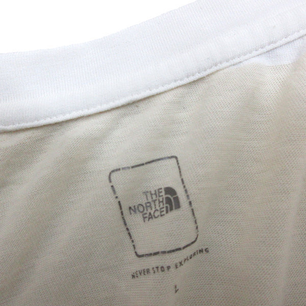 y■ノースフェイス/THE NORTH FACE ボーダー柄 ロングスリーブTシャツ/ロンT■マルチ【メンズL】MENS/44【中古】_画像2