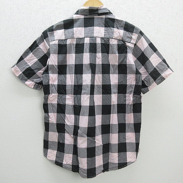 W* World Wide Love!/WORLD WIDE LOVE! block check short sleeves shirt [M]MENS/70