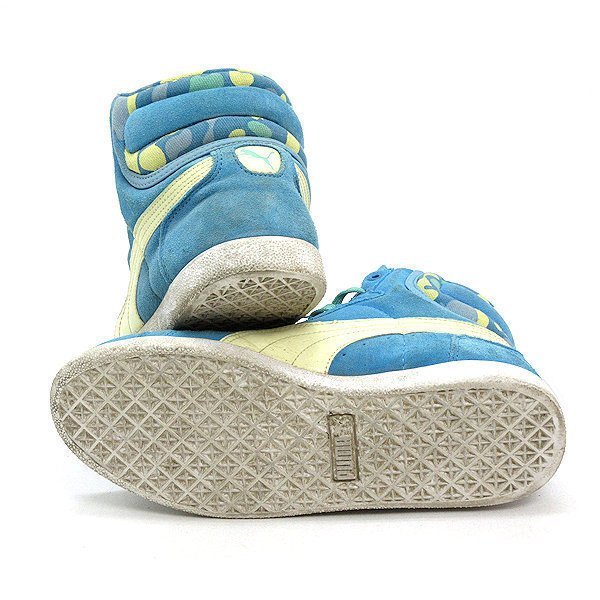 WW#[23.5cm] Puma /PUMA First round FIRST ROUND suede sneakers # light blue LADIES/141