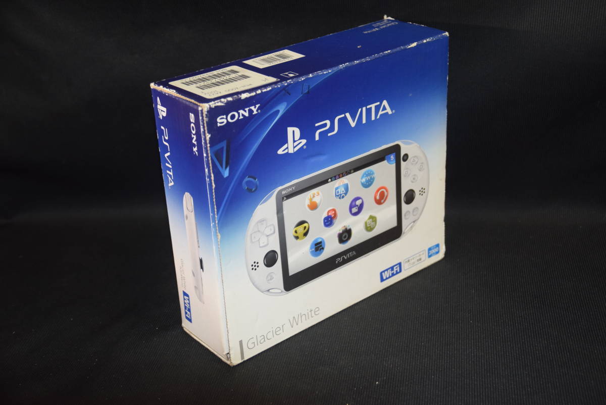 新幹線PlayStation Vita Wi-Fiモデル グレイシャー・ホワイト(PCH-2000ZA22) 箱説付き 動作良好 PS Vita本体