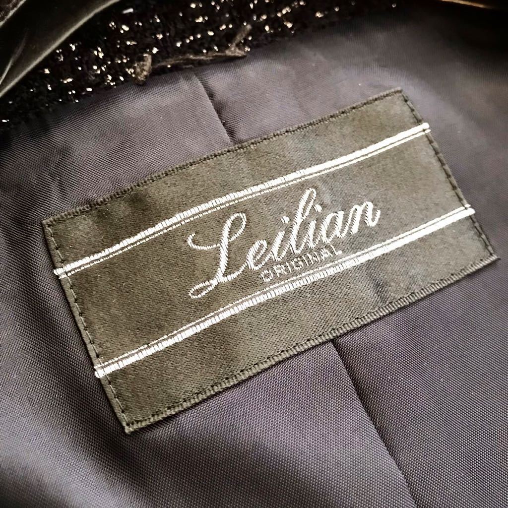 かわいい！ Leilian レリアン ツイード ネイビー スカートスーツ セットアップ - スカートスーツ上下 - labelians.fr