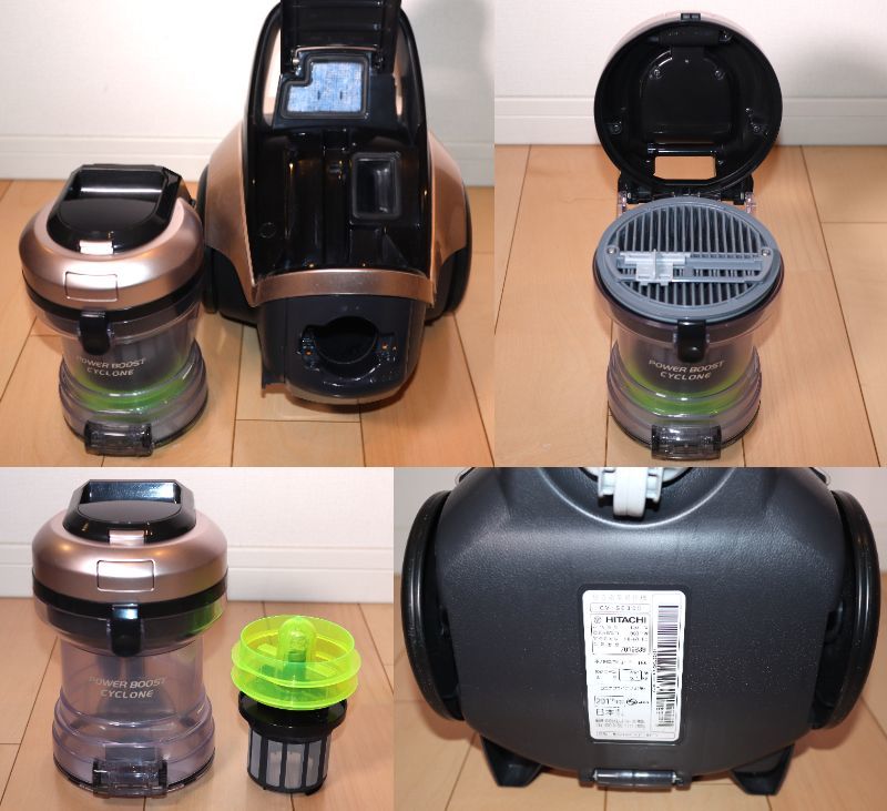 HITACHI サイクロン式掃除機 CV-SC300 2017年製 HITACHI 日立 サイクロン式掃除機 パワーブーストサイクロン CV