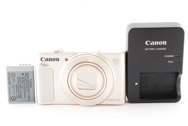 ☆完動品☆ CANON キヤノン PowerShot SX620 HS ホワイト コンパクト