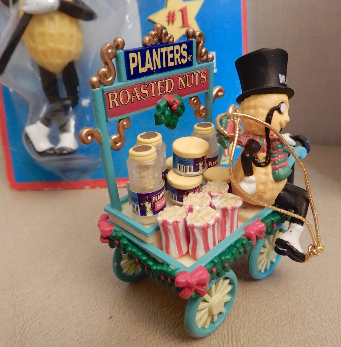 【USA★Mr.PEANUT★ミスターピーナッツ★ヴィンテージ】クリスマスオーナメント★キーチェーン（キーホルダー）★シャーペンまとめて_画像4