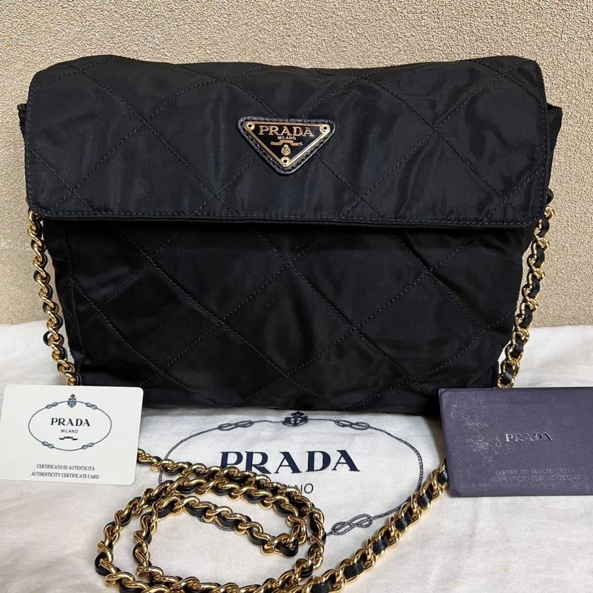 通販の【公式】 ✨未使用級✨PRADA ショルダーバッグ チェーン