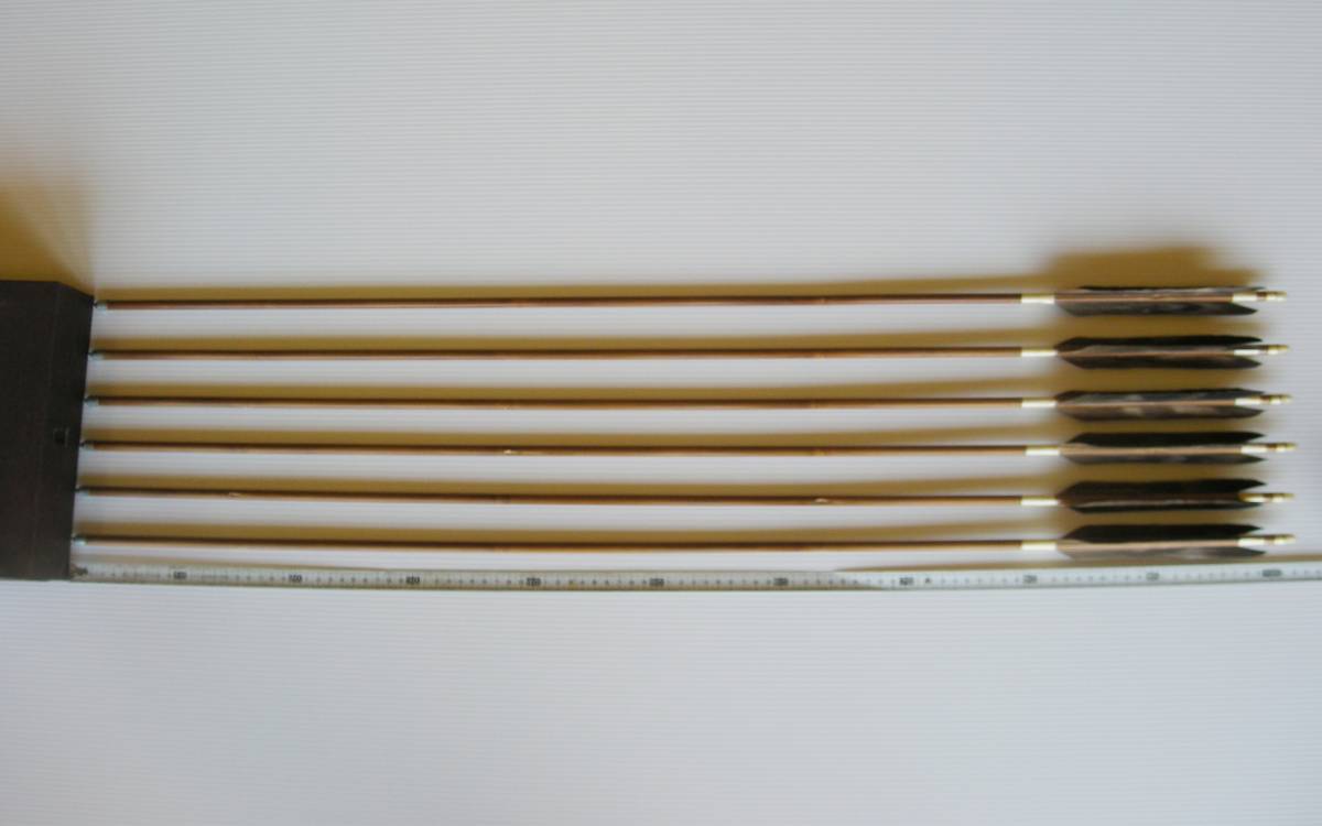 弓道 矢 102cm 熊鷲 石打 6本組 長期保管