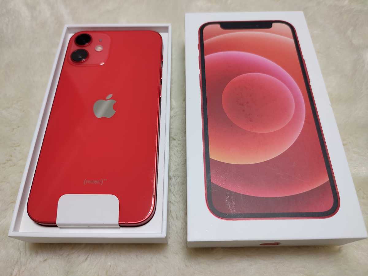 □送料無料□新品・未使用□iPhone12 mini 128GB□RED レッド SIM