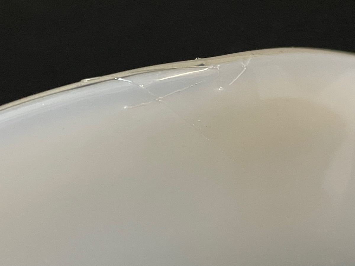 乳白色　オパールセント　コンポート　USA ガラス　ビンテージ　アンティーク
