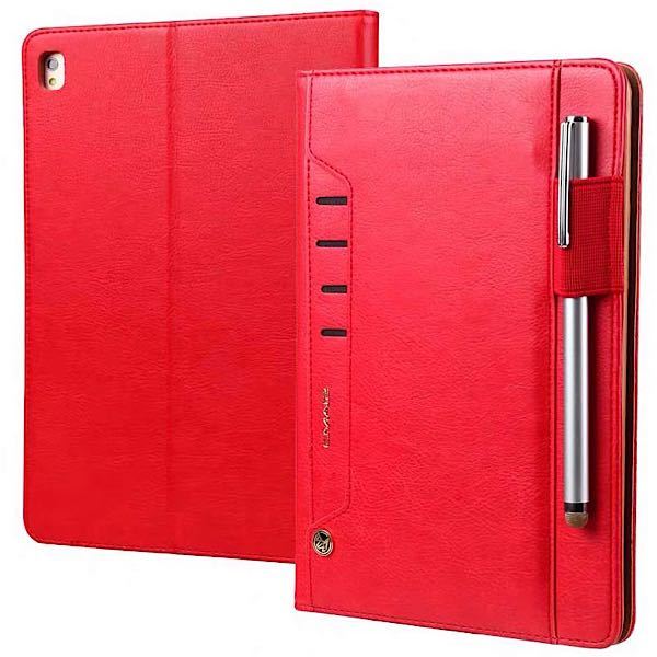 iPadカバー タッチペン 手帳 iPadケース mini 9.7 Air1 Air2 iPad5 10.2 iPad7 iPad8 iPad9 10.5 縦 立つ タブレット 収納 保護 名刺 赤_画像5