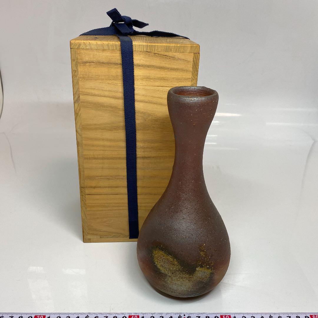 伊勢崎淳 花入 高さ23.5cm 共箱 K2-0604④タエトE112 | bioimune.com.br